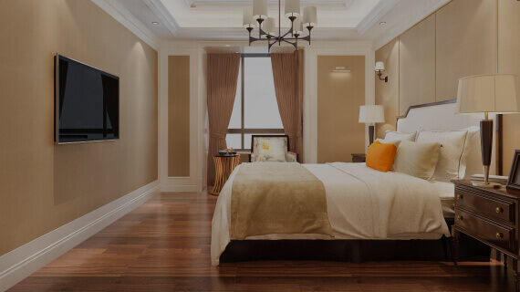 Grand venue with ambient lighting