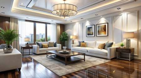 Lighting grid inside event hall